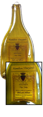 Vineyard Designs Personalized Cheese Board Label Vintage