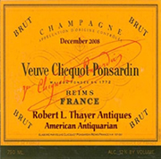 Vineyard Designs Personalized Cheese Board Fine Label Veuve Clicquot-Ponsardin