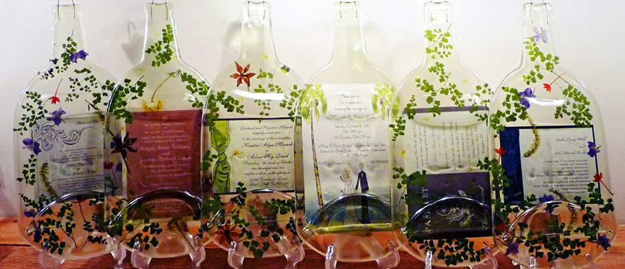 Vineyard Designs Wine Bottle Cheese Boards Wedding Invitations