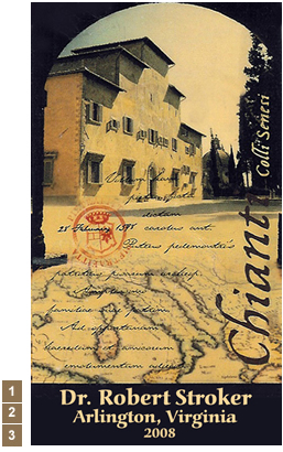 Vineyard Designs Personalized Cheese Boards Label Chianti
