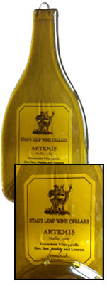Vineyard Designs Personalized Cheese Board Popular Label Stag's Leap