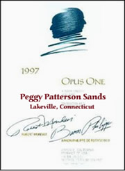 Vineyard Designs Personalized Cheese Board Fine Label Opus One