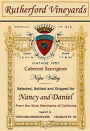 Vineyard Designs Personalized Cheese Board Fine Label Vintage